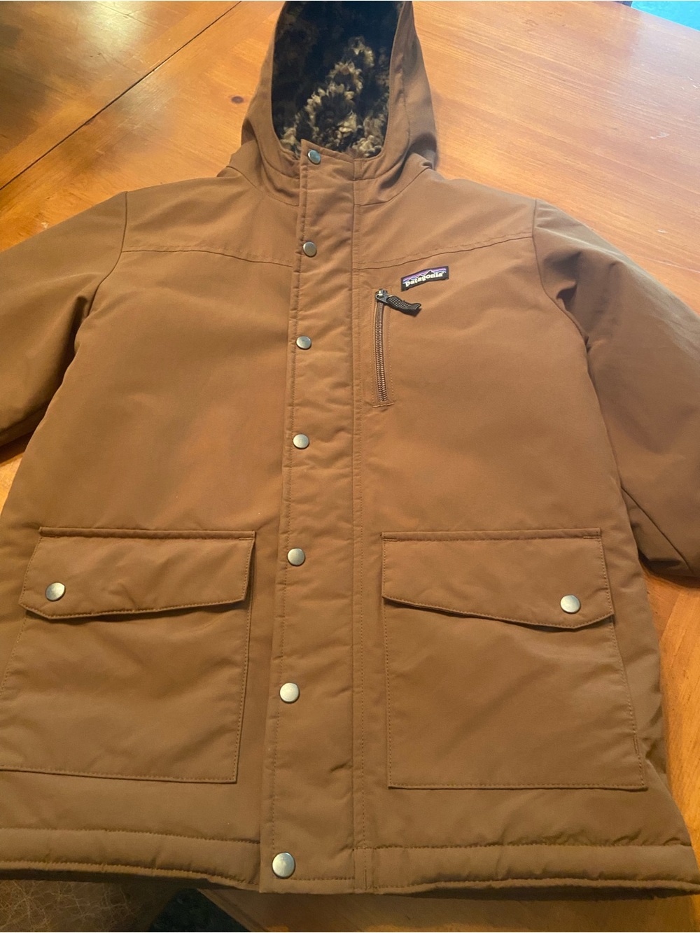 Boys' Infurno Jacket - Patagonia Worn
Wear size 12 Owl Brown - Picture 9 of 12